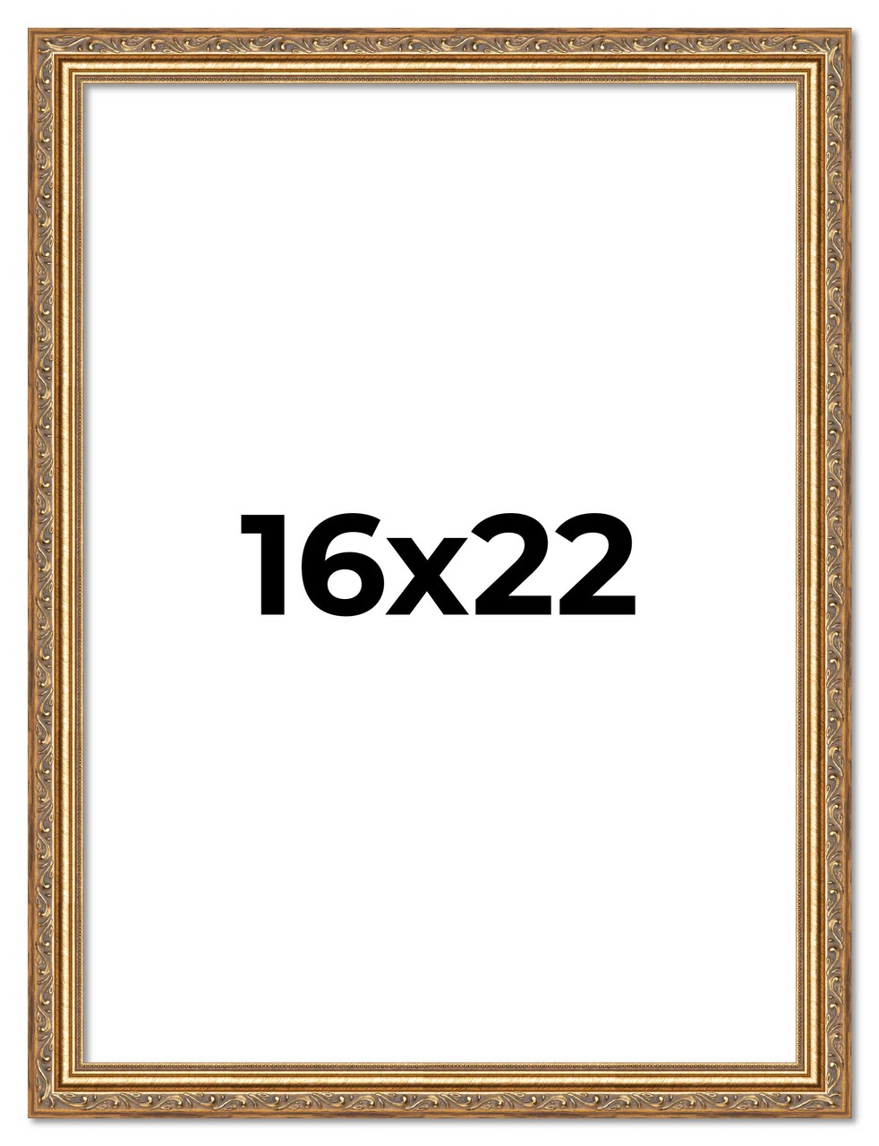 16x22 Museum-Quality Picture Frame with UV-Resistant Acrylic & Acid-Free Backing, Available in 4 Finishes - Gold, Silver, Bronze, and Black
